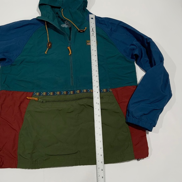 LL Bean Mountain Classic Anorak Jacket Multi Color Pullover - Picture 7 of 8
